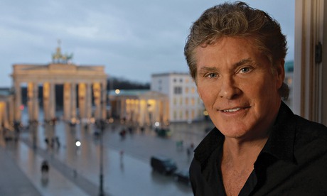 David Hasselhoff at the Brandenburg Gate, Berlin