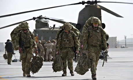 British military personnel depart Camp Bastion