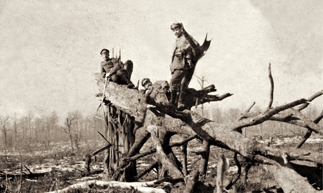 German soldiers on the western front during the first world war.