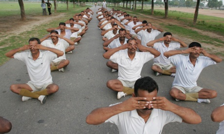 India police yoga meditation