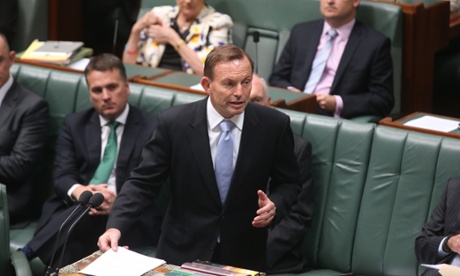 Prime Minister Tony Abbott makes a statement on infrastructure.