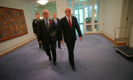 AFP commissioner Andrew Colvin, communications minister Malcolm Turnbull, head of Asio Duncan Lewis and attorney-general George Brandis on data retention powers.