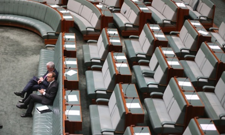 Independent Andrew Wilkie and Adam Bandt from the Greens are the only ayes for the second Greens amendment to the foreign fighters bill.