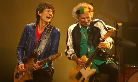 Guitarists Ronnie Wood and Keith Richards. Photo: Paul Kane/Getty Images