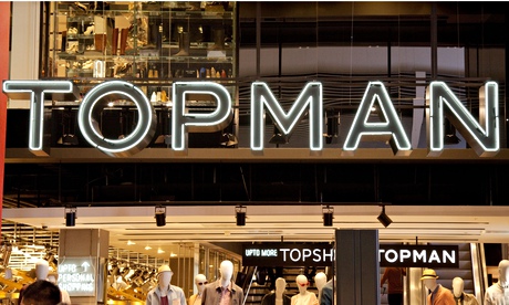 Topman store sign