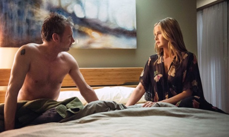 Baffled… John Simm and Mira Sorvino in Intruders.