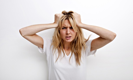 Portrait of frustrated woman 