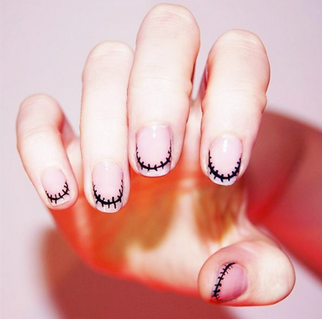 Frankenstein manicure by WAH nails