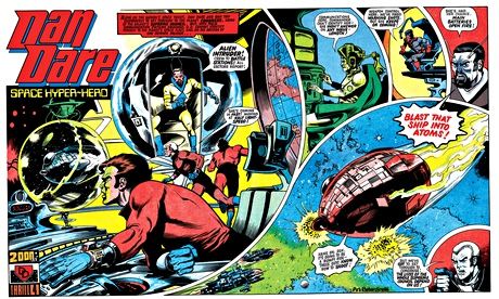 Dan Dare comic strip from 1970s