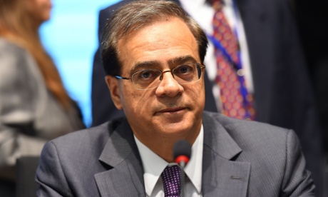 Greek finance minister Gikas Hardouvelis. Photo: AFP/Emmanuel Dunand.