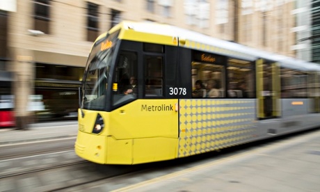 Trams in Manchester city centre
