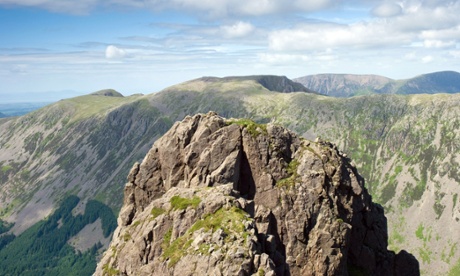 BMND6C Pillar Rock, from the Lake District fell of Pillar, 