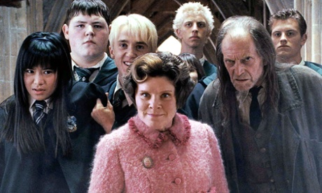 ‘Every bit as reprehensible as Lord Voldemort’ ... Imelda Staunton (left) as Dolores Umbridge in the 2007 film adapatation of Harry Potter and the Order of the Phoenix.