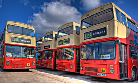 Buses at depot