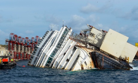 The wreck of Italy's Costa Concordia cruise ship