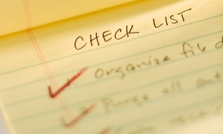 checklist credit score financial