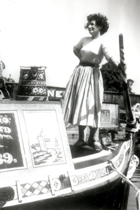 Sonia Smith, as she then was, on the water in 1947.
