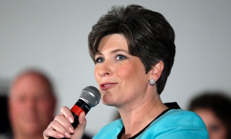 Iowa Republican Senate candidate Joni Ernst speaks in Des Moines on June 3, 2014.