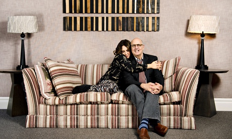 Actor Jeffrey Tambor and director Jill Soloway from the Amazon series Transparent. 
