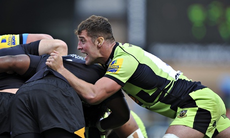 Northampton flanker Calum Clark says he has studied top back-rowers to boost his England ambition