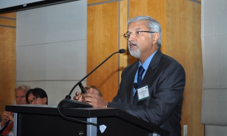 Raman Ramachandran presenting BASF’s Samruddhi initiative