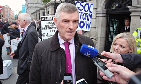 Irish Water managing director John Tierney leaving Leinster House after meeting the environment as there is growing dissent over water charges.