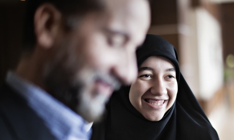 Sami al-Saadi, with his daughter Khadija, dissident