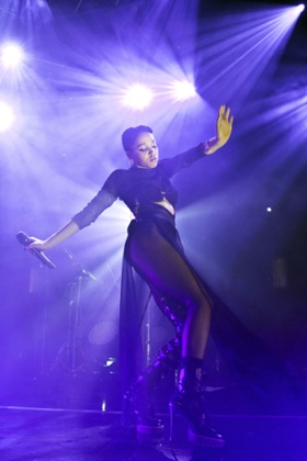 FKA twigs performs during a concert in Berlin, Germany.