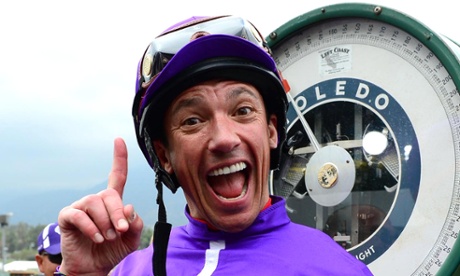 Frankie Dettori cannot hide his delight.