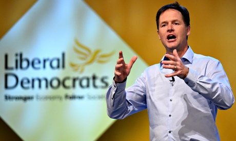 Nick Clegg at the Liberal Democrat conference