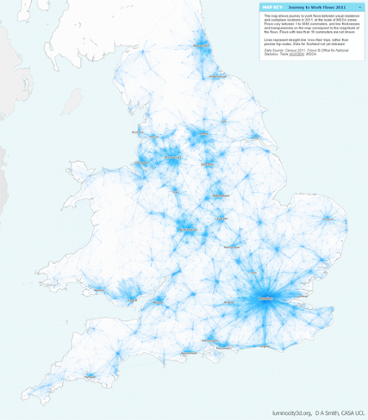 Luminocity3D journey to work flows