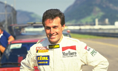 De Cesaris at the Brazilian Grand Prix in 1988.
