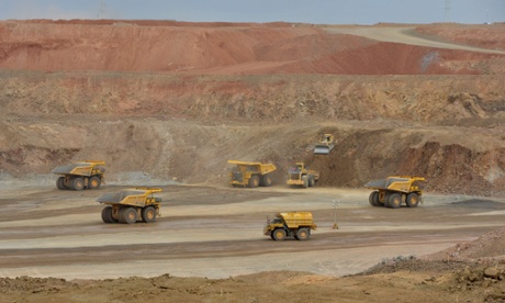 The Oyu Tolgoi gold and copper mine in south-east Mongolia, which is co-operated by Rio Tinto.