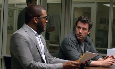 Novel idea … Tyler Perry and Ben Affleck in Gone Girl.