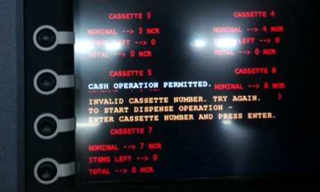 The Tyupkin malware is known to have infected at least 50 cash machines so far.