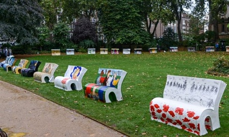 Book benches in London