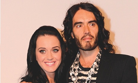Russell Brand wth his ex-wife Katy Perry