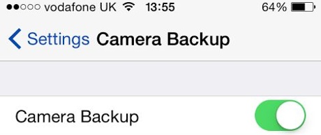 icloud camera backup