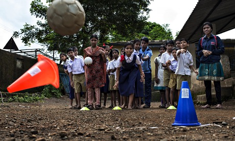 Magic Bus play activity at a school in Majarli vilage, 80km from Mumbai