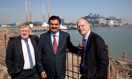 Campbell Newman and Gautam Adani