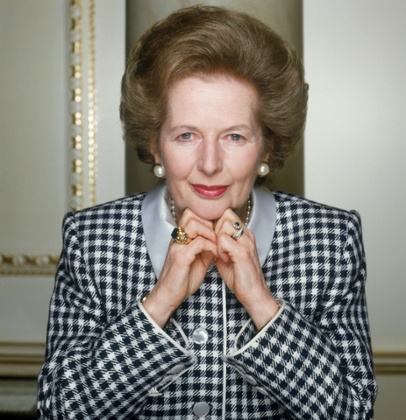 Margaret Thatcher, British Conservative Prime Minister from 1979 to 1990