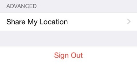 signing out of icloud screengrab