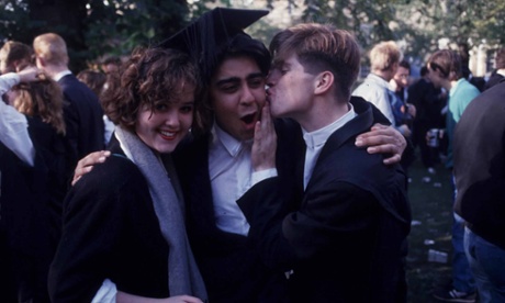 Goodbye to all that: Oxford students celebrate graduating in 1987.