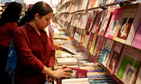 Browsers at a Delhi book fair.