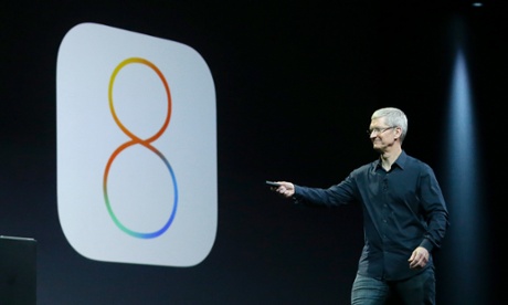 Tim Cook introduces iOS 8.