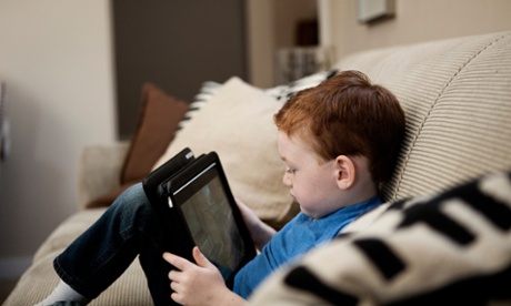 child using tablet ipad