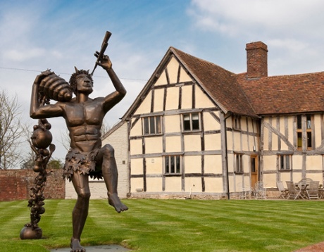 Pan greets visitors to Eckington Manor