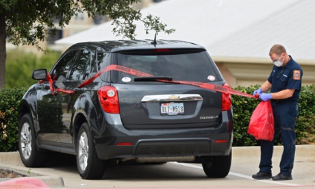 Frisco emergency personnel cordon off Michael Monnig's vehicle