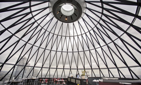 The view from Searcys at the top of The Gherkin
