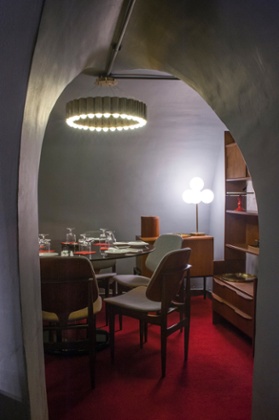 Many of Broom’s statement designs are displayed in his studio